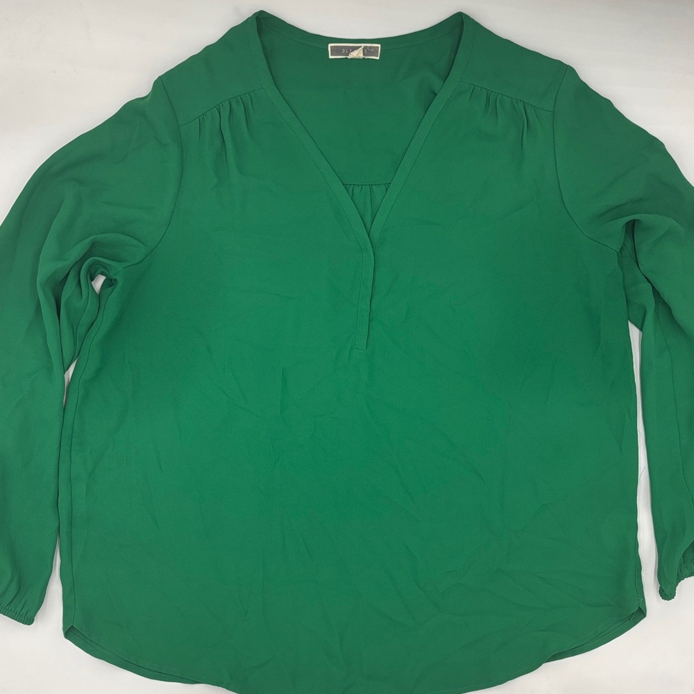 Pleione Long Sleeve Pull-On Blouse
